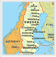 Map of Sweden